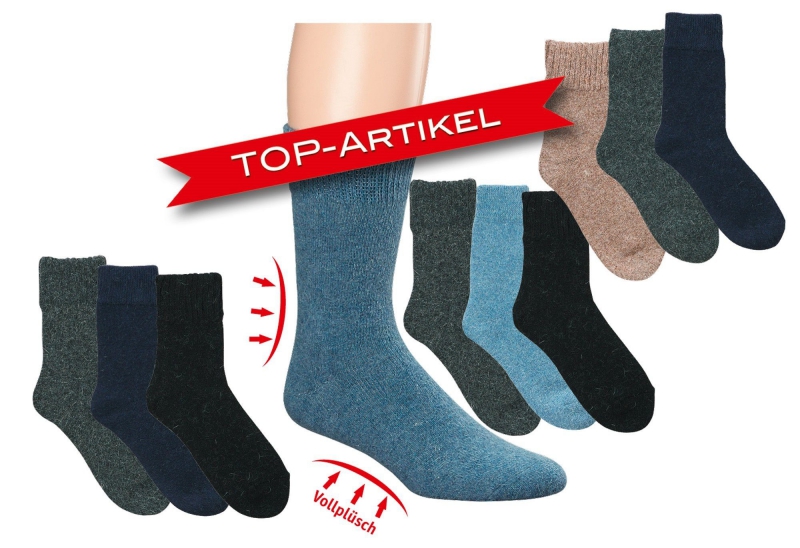 3-PACK Alpaca Sokken ANTRACIET